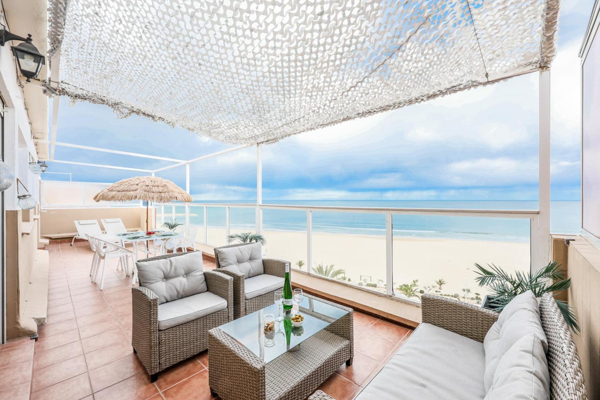 Lux Penthouse Mediterranean Views Beach Front Пуэтро-де-Сагунто Экстерьер фото
